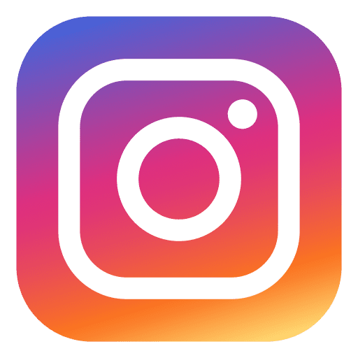 Instagram logo with gradient colors.